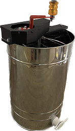 Медогонка 2-х рамочная из нержавеющей стали, Малютка: привод ручной - ременный (РР) клапан пластик, 2_М_РР_П - купить по выгодной цене в интернет-магазин Феролайф